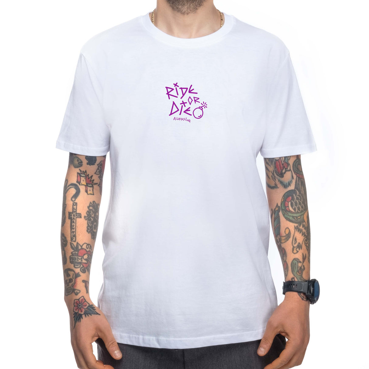 T-shirt Ride or Die - Blanc