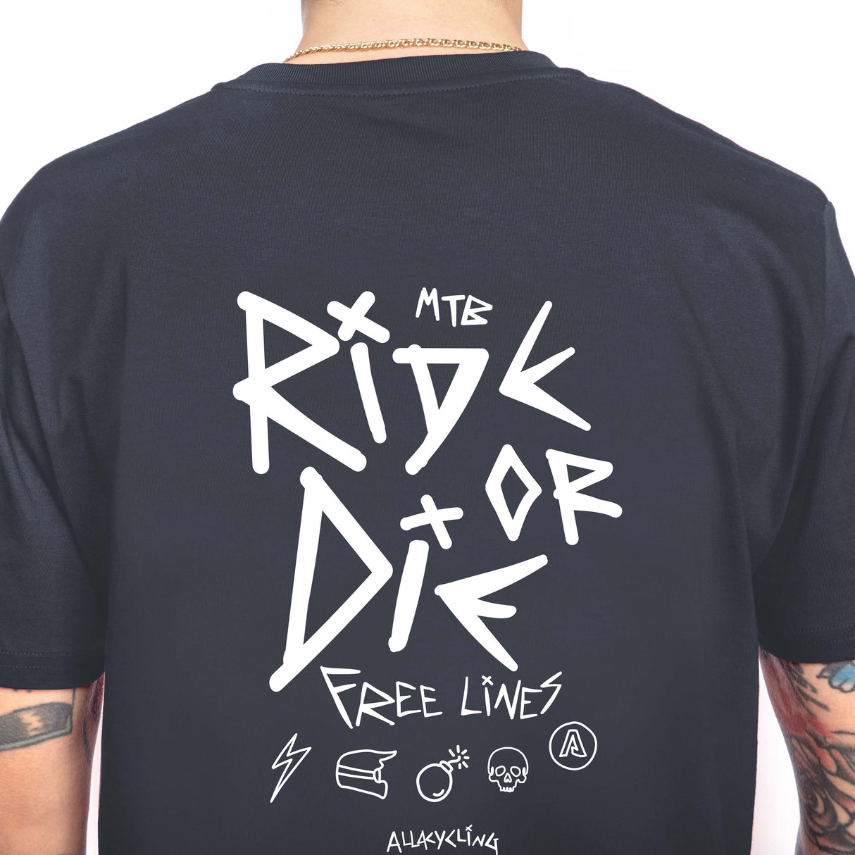 Camiseta Ride or Die - Negro