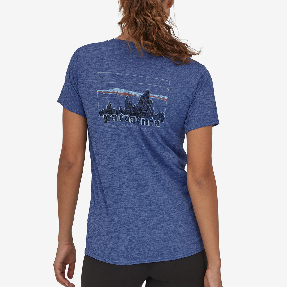 T-shirt donna Patagonia Capilene Cool Daily - Blu - F