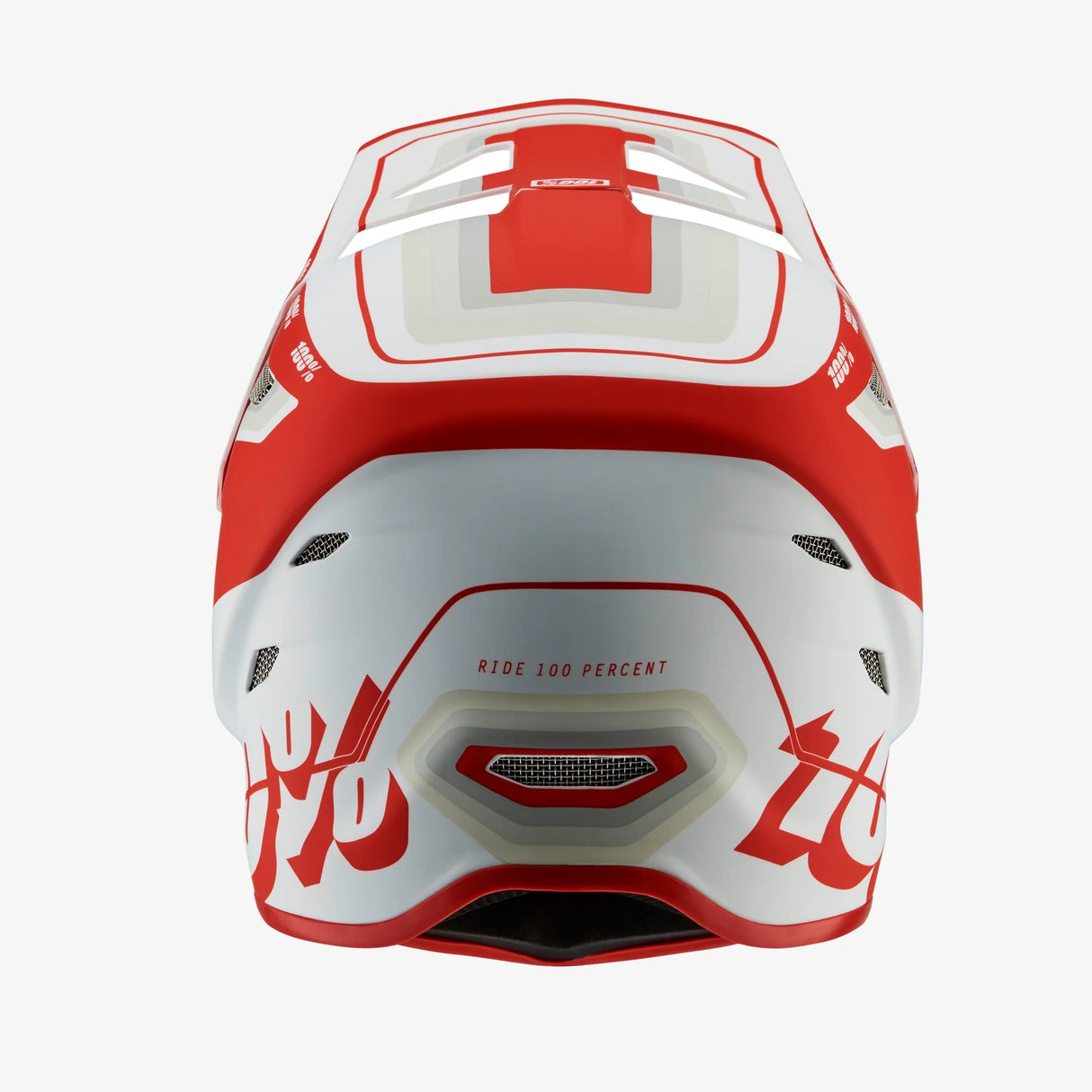 Casco 100% Status - Bianco rosso - Q