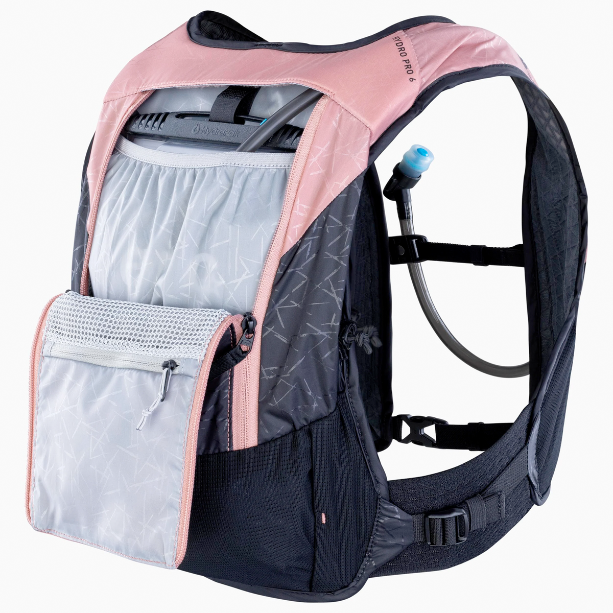 Mochila Evoc Hydro Pro 6 + Bolsa de Hidratación 1.5 - Rosa negro