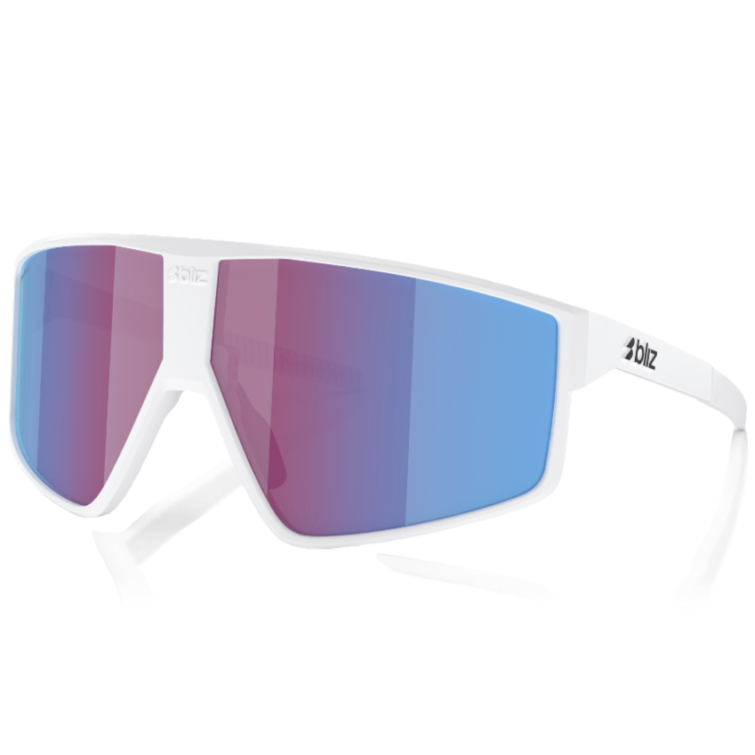 Occhiali Bliz P002 - Matt White Rose-Violet Mirror Blue - G