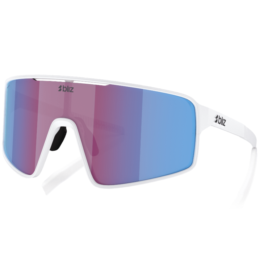 Occhiali Bliz P001 - Matt White Rose-Violet Mirror Blue - A