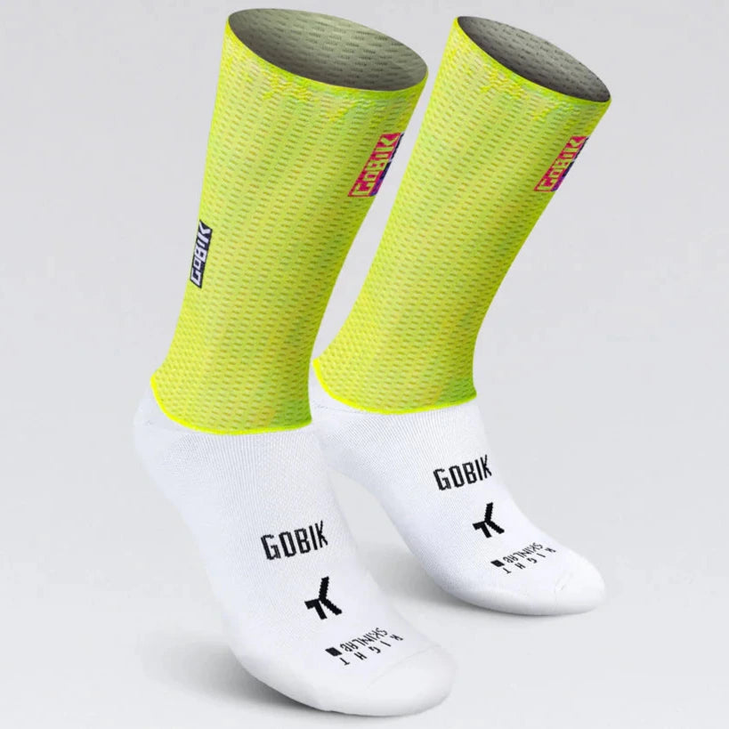 Calze Gobik Vortex 2.0 Liquid Lime - Giallo - M