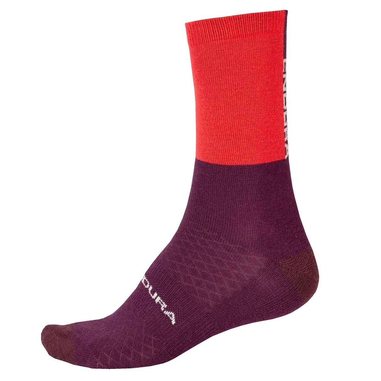 Calze Endura Baabaa Merino Winter - Rosso viola - I