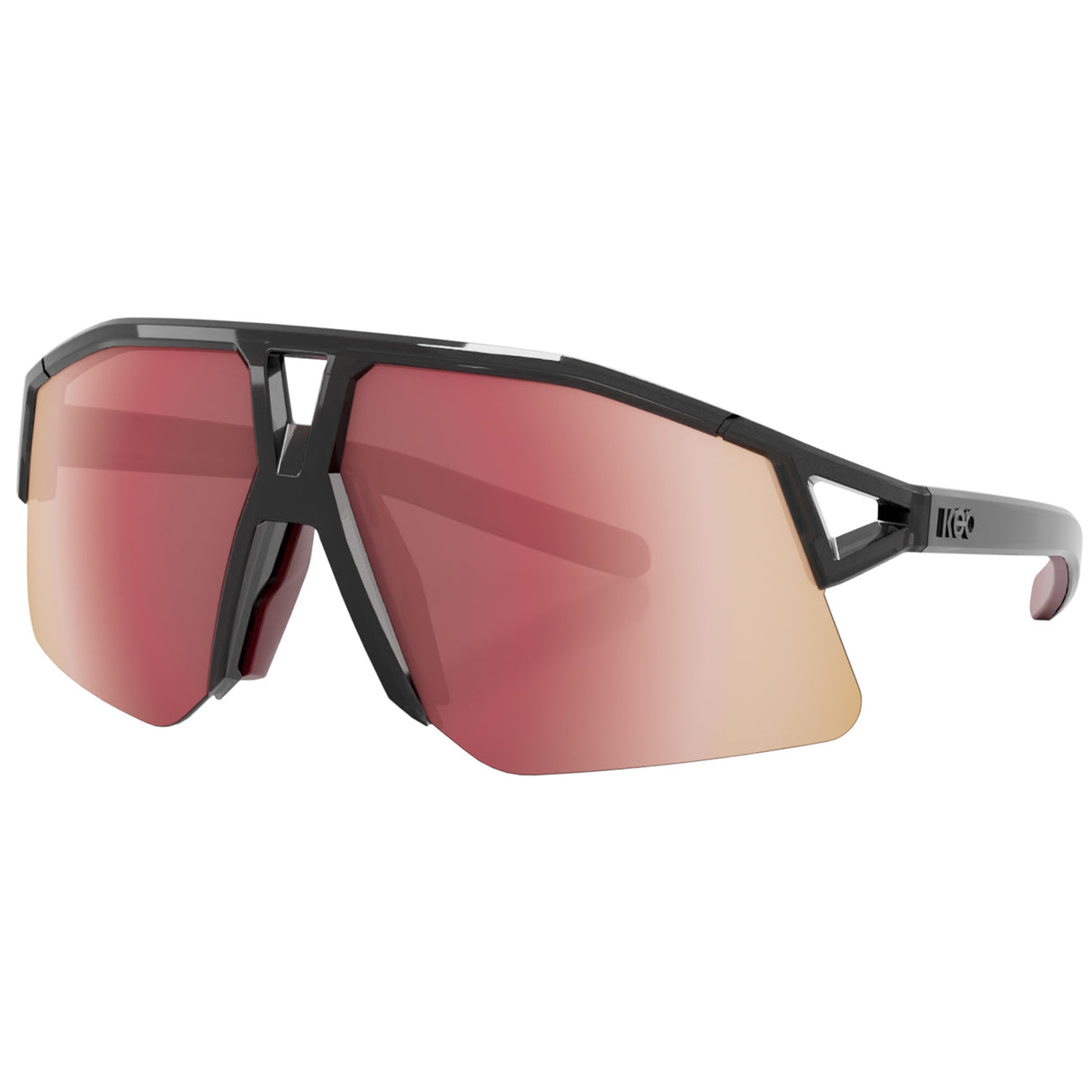 Occhiali KOO Hype Strade Bianche - Black Glass Siena Red - C