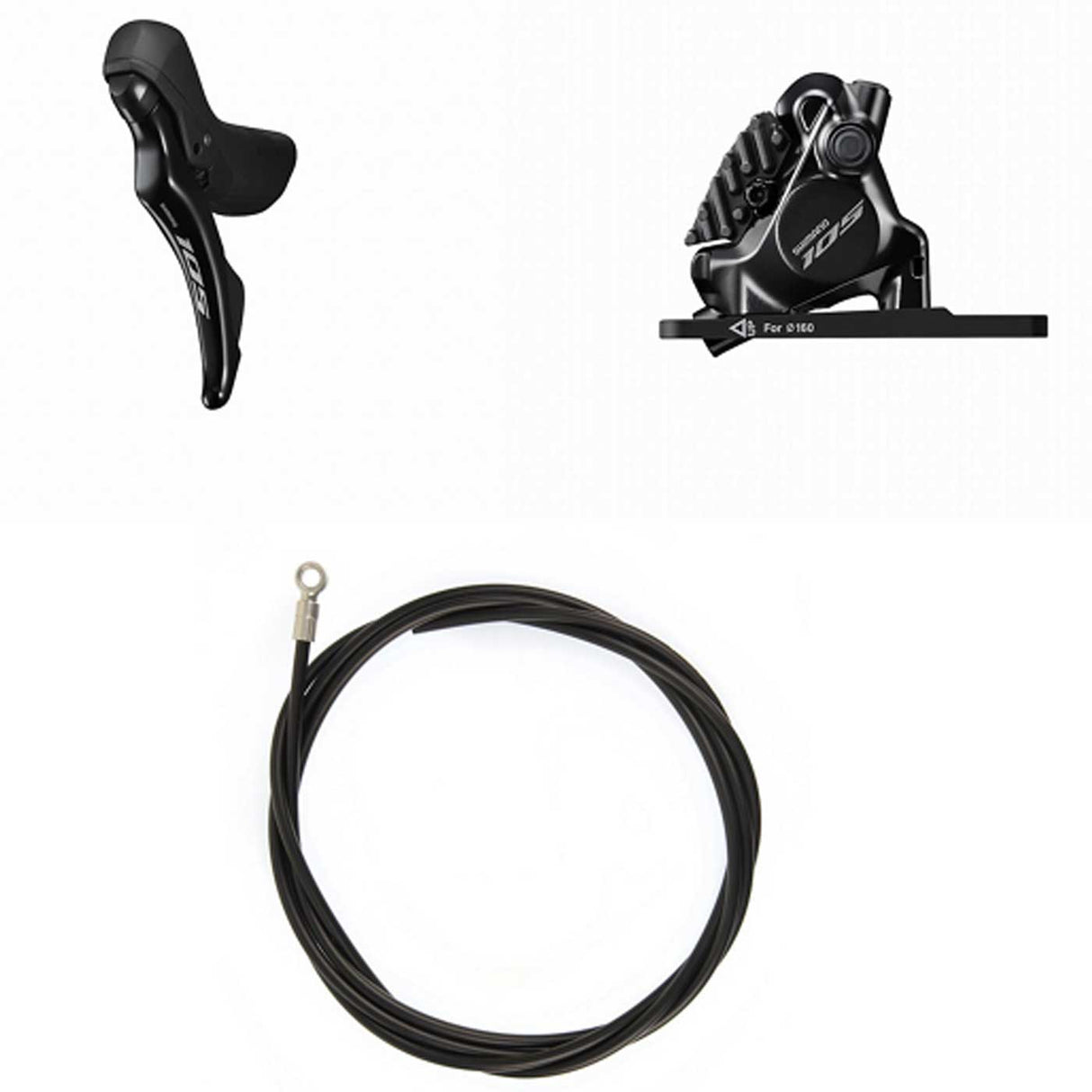Kit freno a disco idraulico SHIMANO 105 BRR7170KT + STR7120ST - Anteriore - M