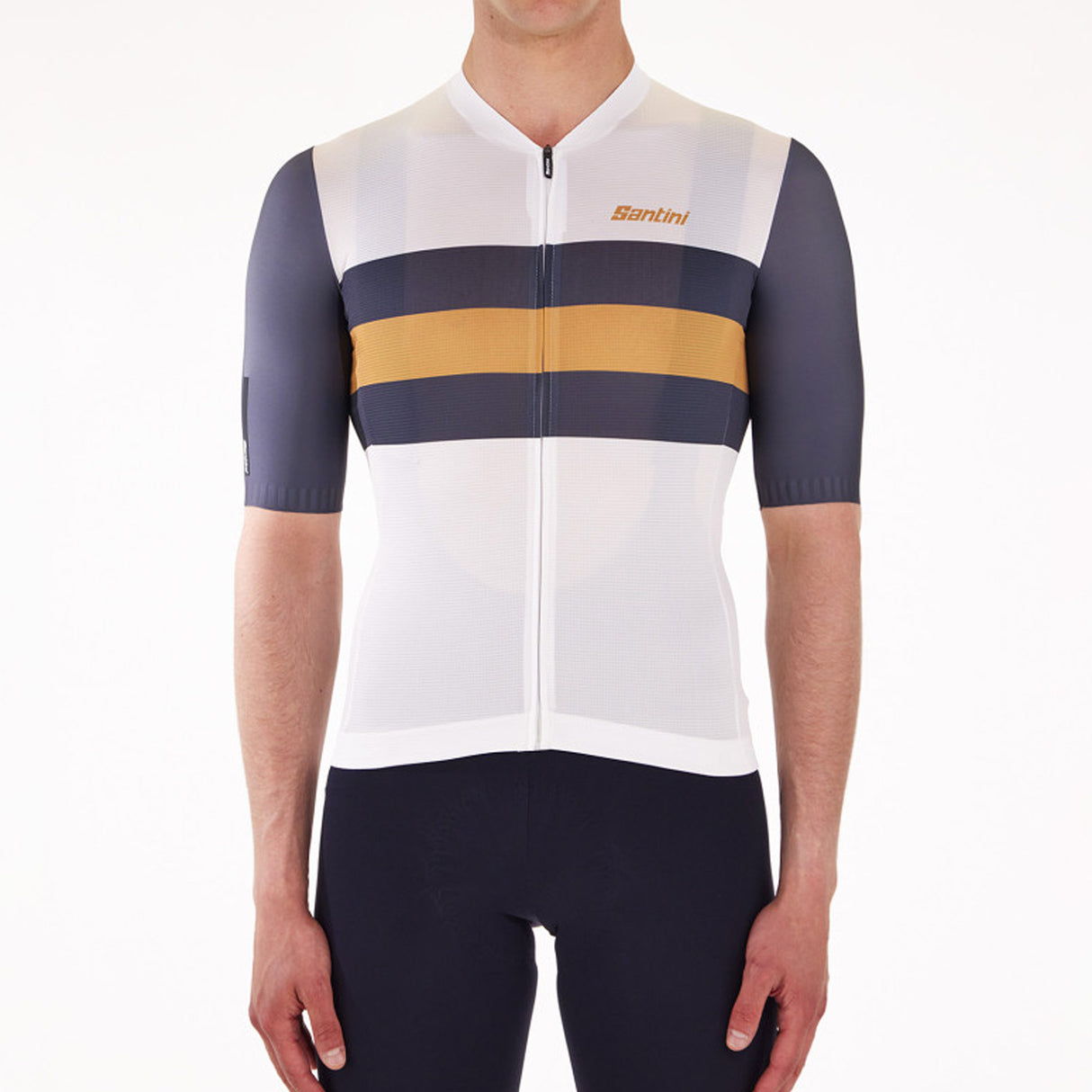 Maglia Santini Sleek Bengal - Bianco - A