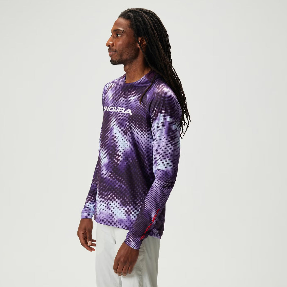 Maglia maniche lunghe Endura Pixel Cloud LTD - Viola - N