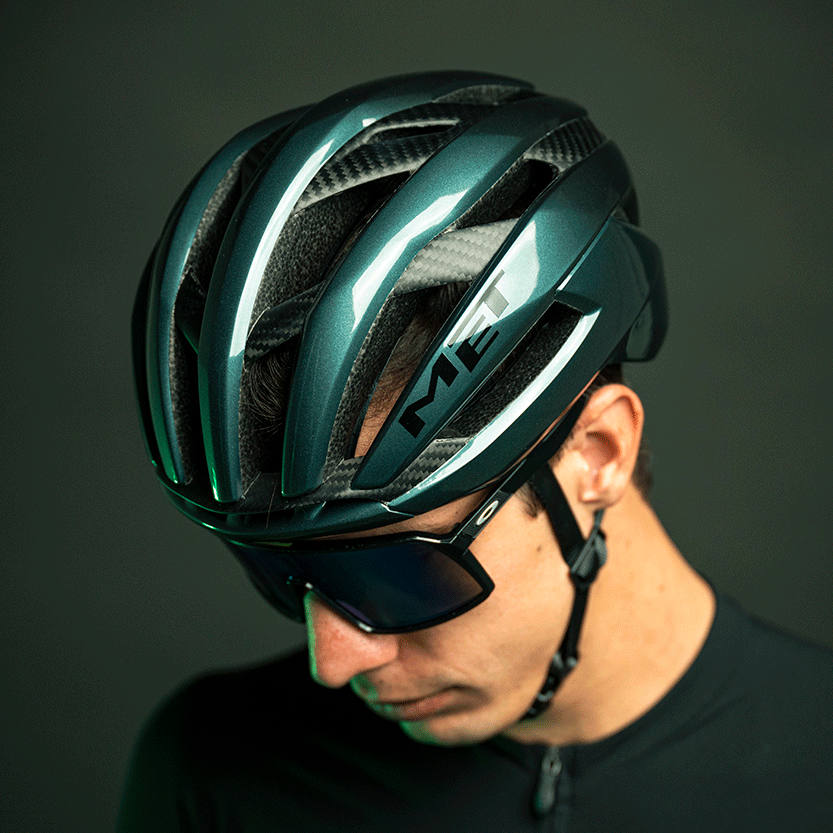 Met Trenta 3K Carbon Mips helmet - Gloss green