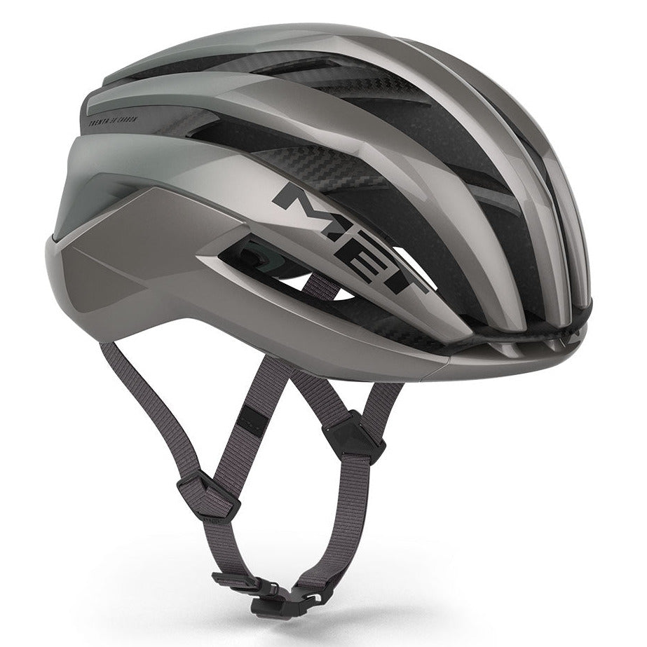 Casco Met Trenta 3K Carbon Mips - Grigio lucido