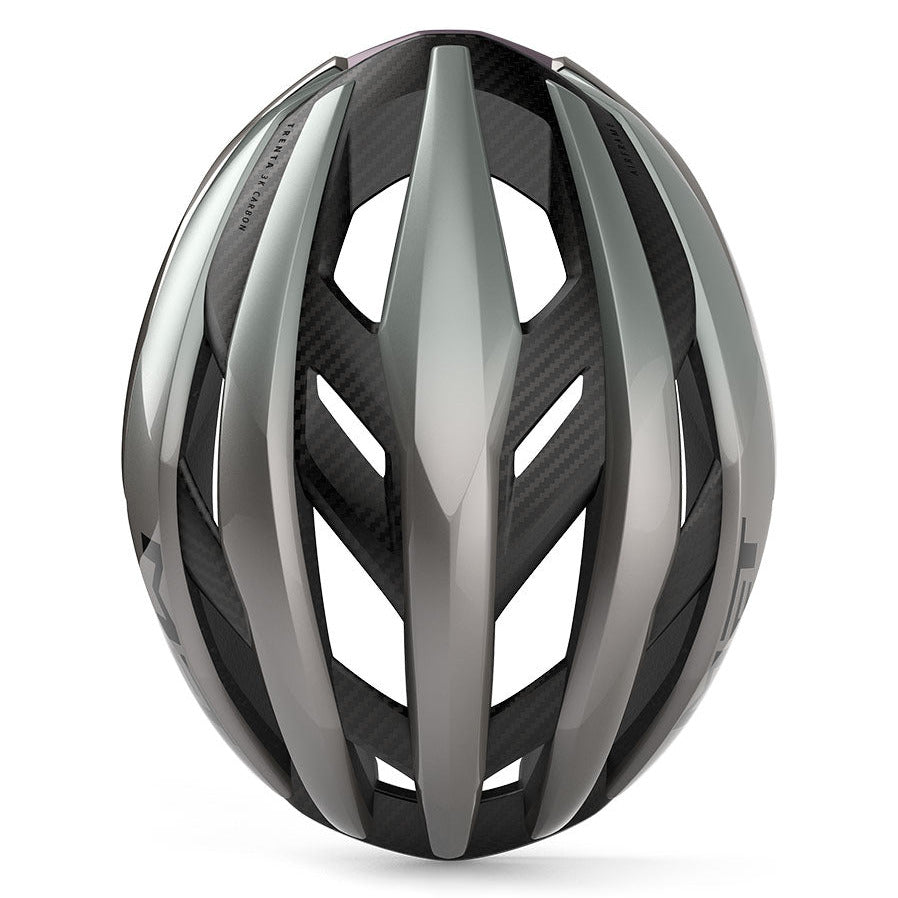 Casco Met Trenta 3K Carbon Mips - Grigio lucido