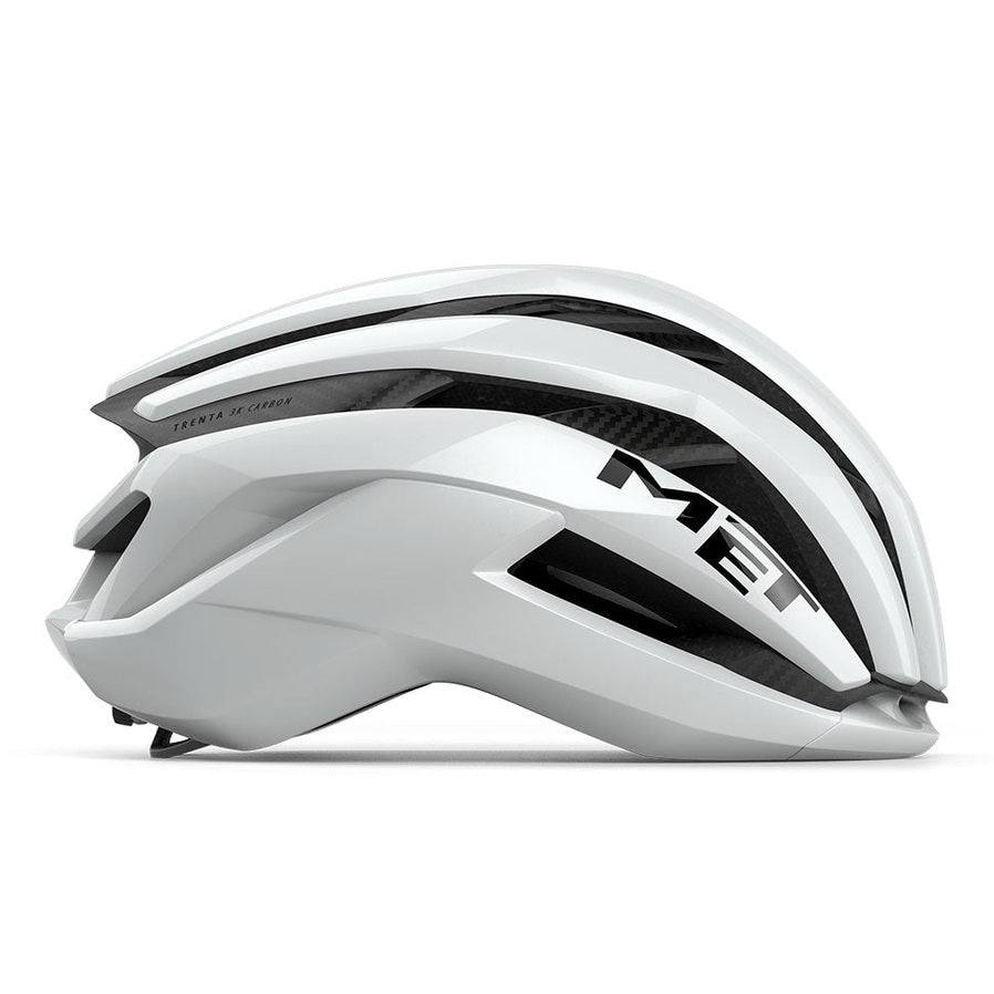 Casco Met Trenta 3K Carbon Mips - Bianco lucido