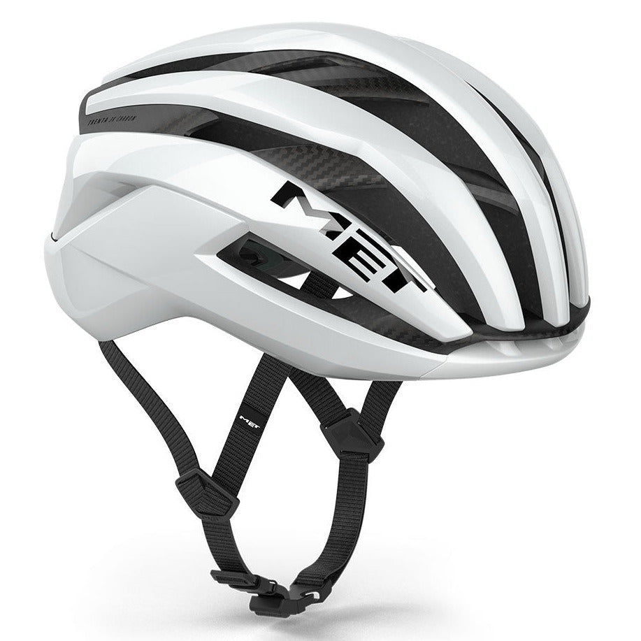 Casco Met Trenta 3K Carbon Mips - Bianco lucido