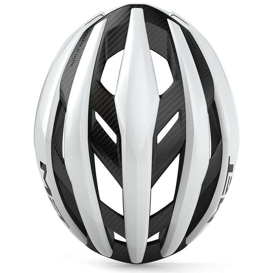 Casco Met Trenta 3K Carbon Mips - Bianco lucido