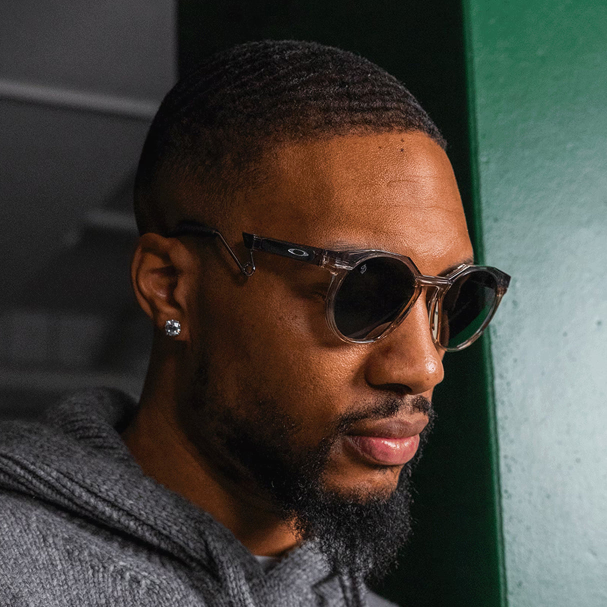 Occhiali Oakley HSTN Metal Damian Lillard Signature - Grey Ink Sepia Prizm Black - A