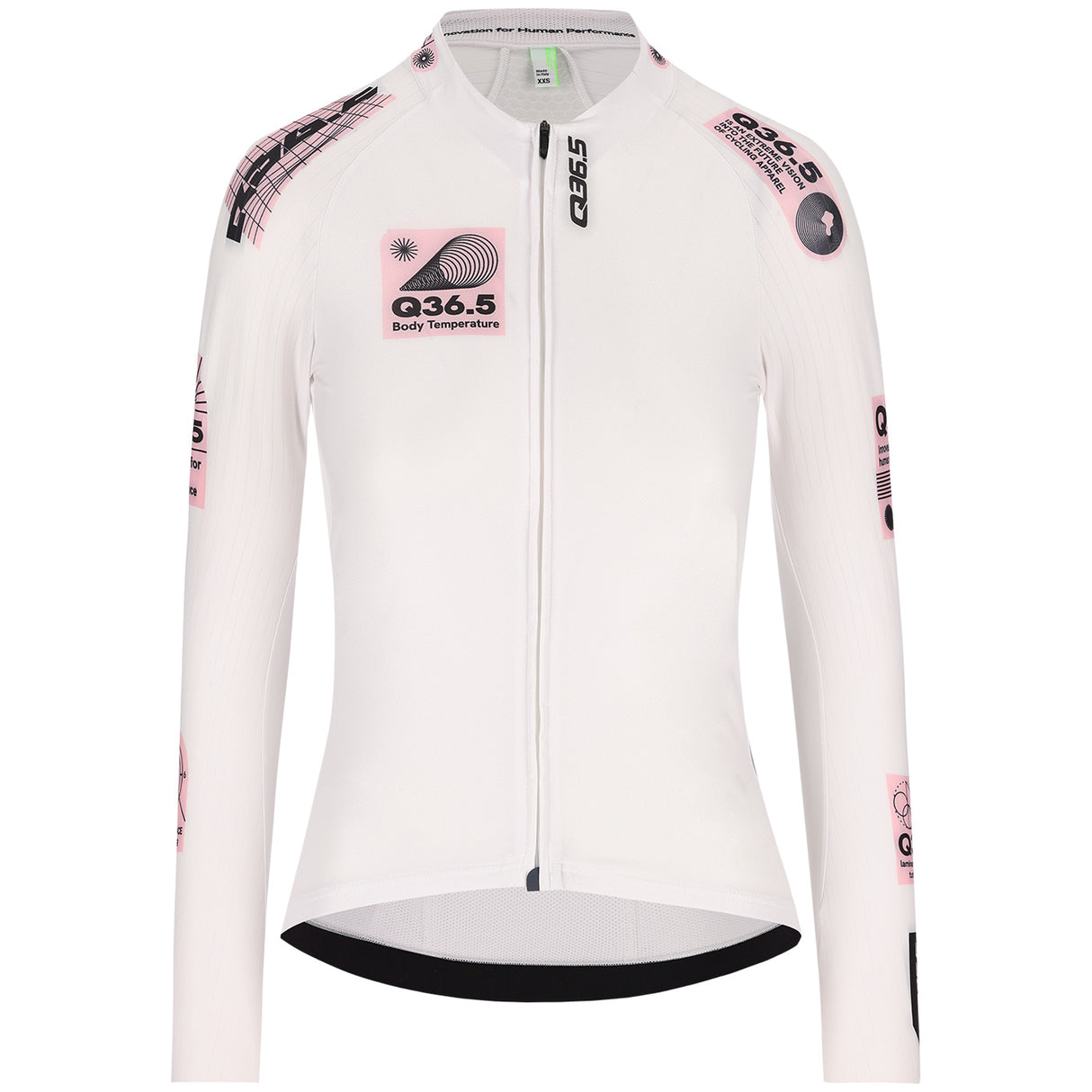 Maglia donna maniche lunghe Q36.5 Gregarius Hybrid Light Retrofuture - Bianco - M
