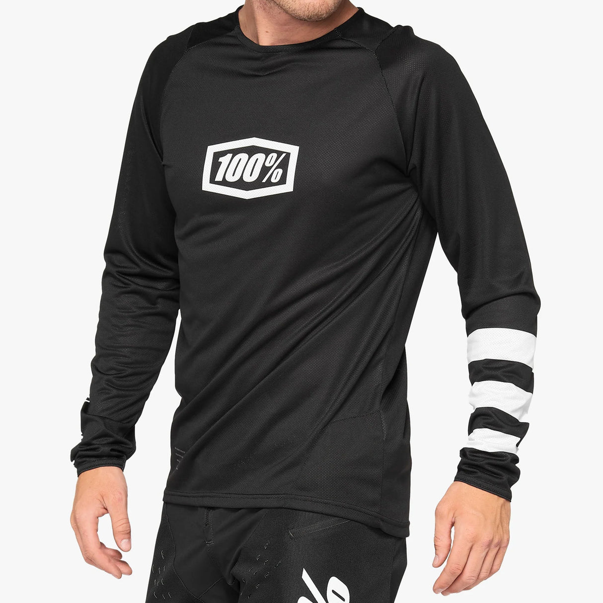 Maglia maniche lunghe 100% R-Core - Nero bianco - N
