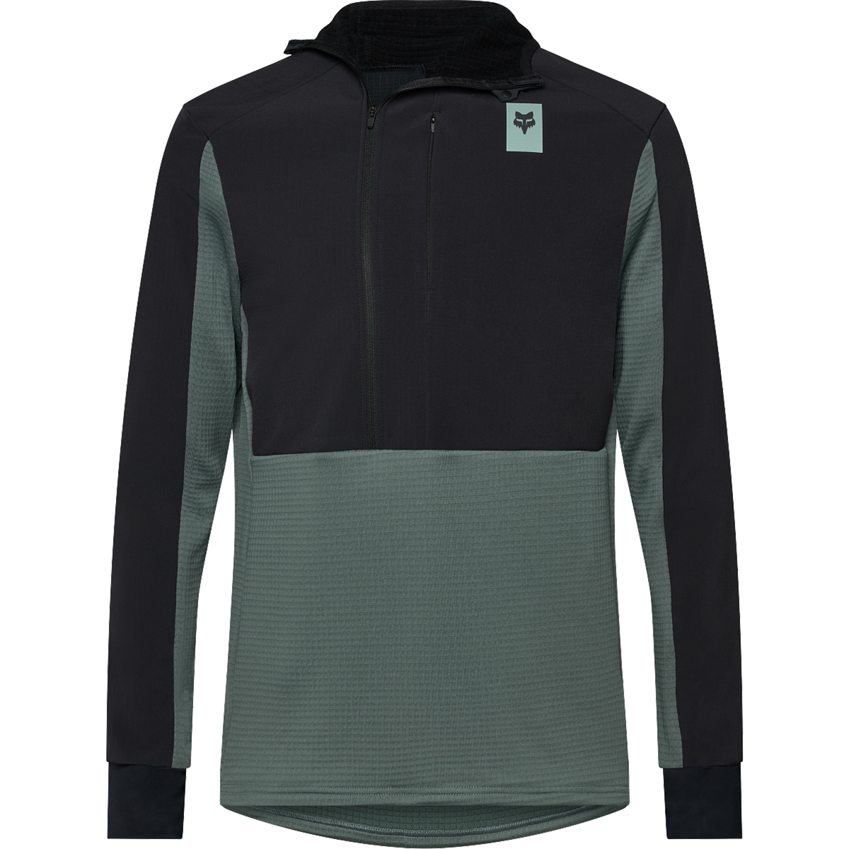 Maglia maniche lunghe Fox Defend Thermal Hoodie - Sage