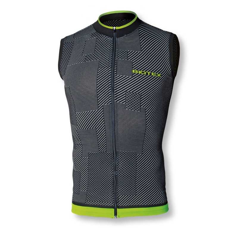 Maglia senza maniche Biotex Soffio - Nero giallo - C