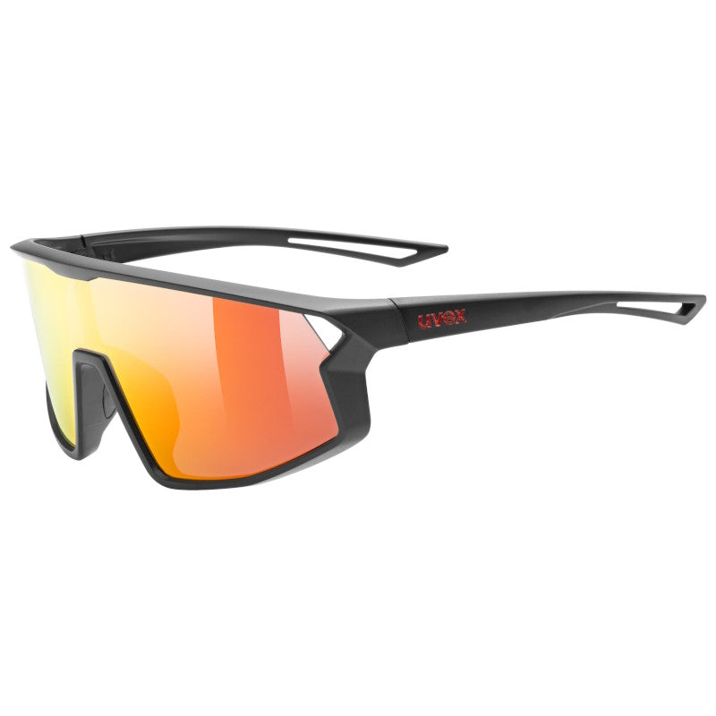 Occhiali Bambino Uvex Skyryse - Black matt Mirror Red - H