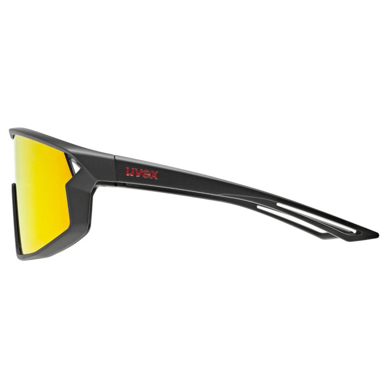 Occhiali Bambino Uvex Skyryse - Black matt Mirror Red - L