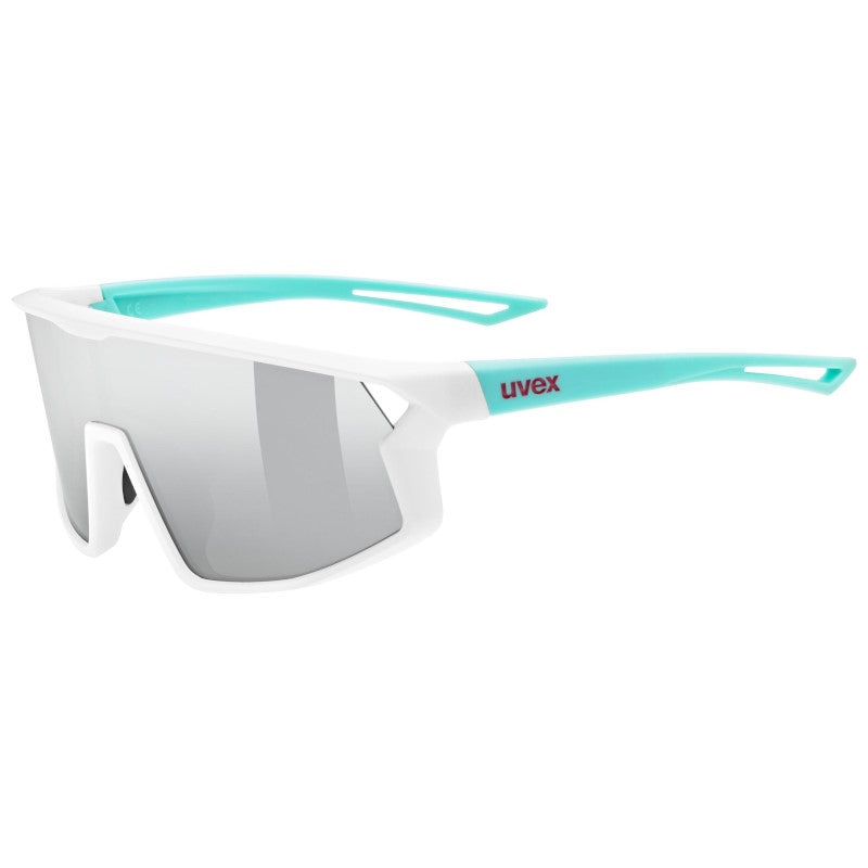 Occhiali Bambino Uvex Skyryse - White Green Mirror Silver - L