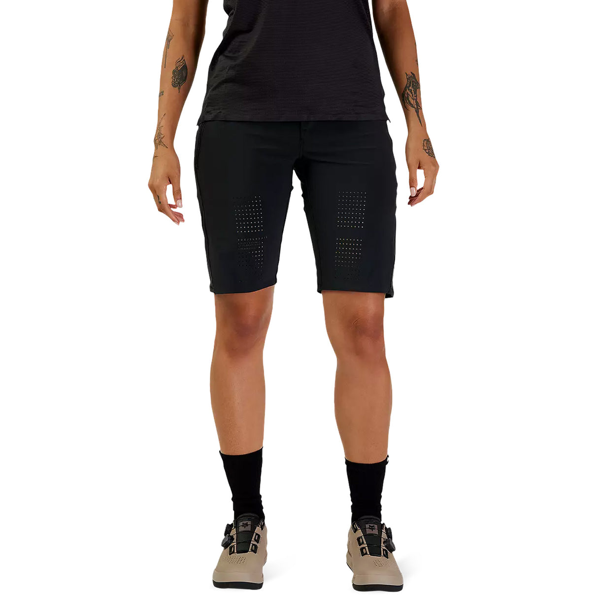 Pantaloncini Fox mtb donna Flexair - Nero nero - I