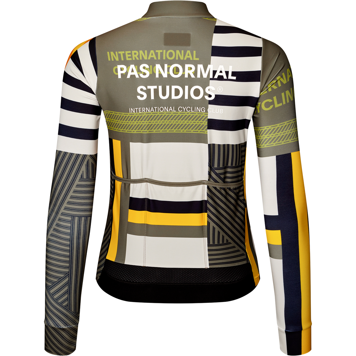 Jersey women's long sleeve Pas Normal Studios Mechanism AOP International - Beige