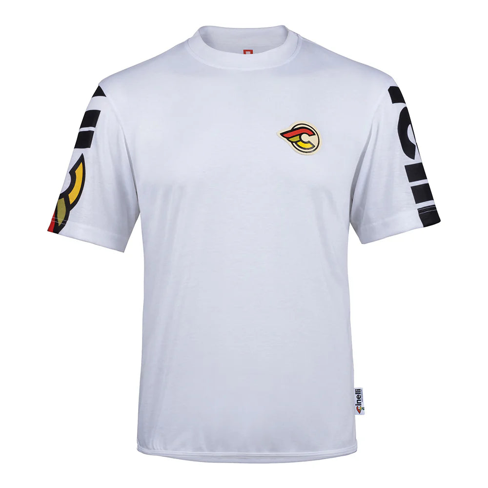 T-Shirt Cinelli Gravel - Bianco - Q