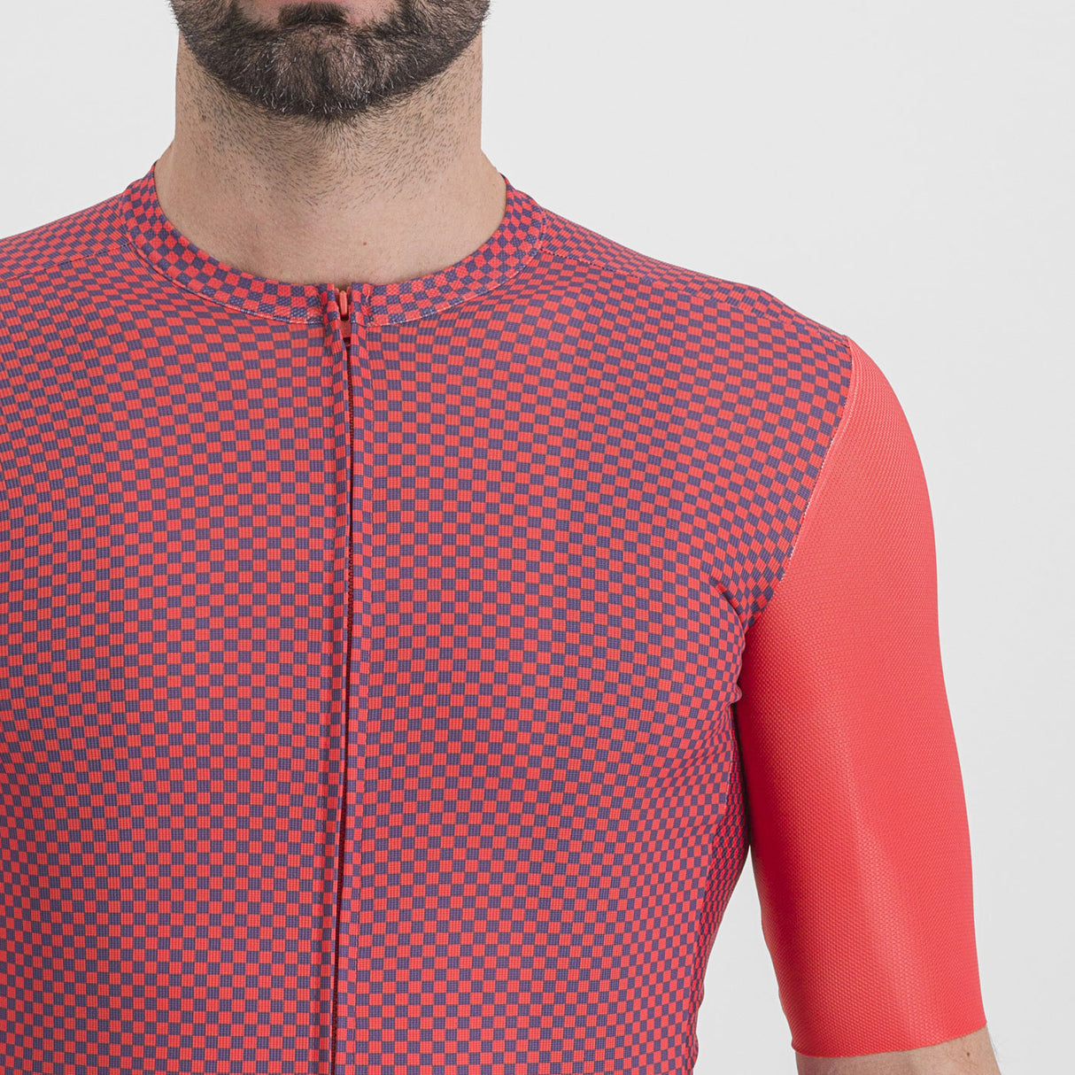 Maglia Sportful Checkmate - Rosso viola - N