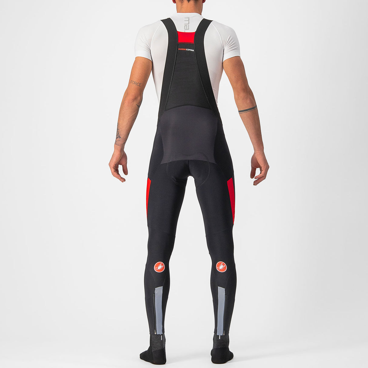 Calzamaglia Castelli Sorpasso RoS - Nero rosso - L