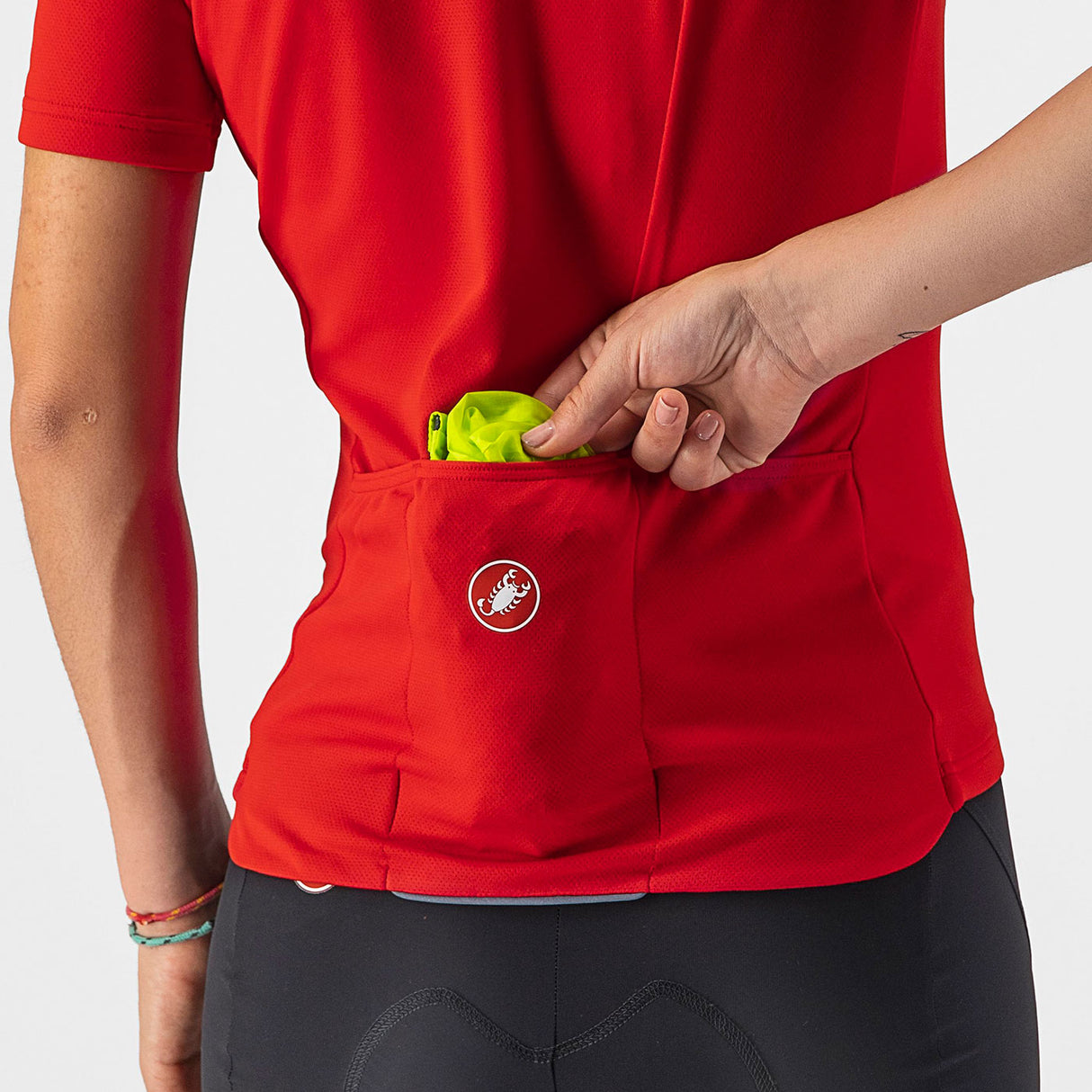 Mantellina donna Castelli Squadra Stretch - Verde - D