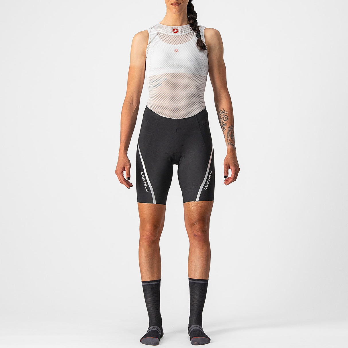 Pantaloncini donna Castelli Velocissima 3 - Nero grigio - Q