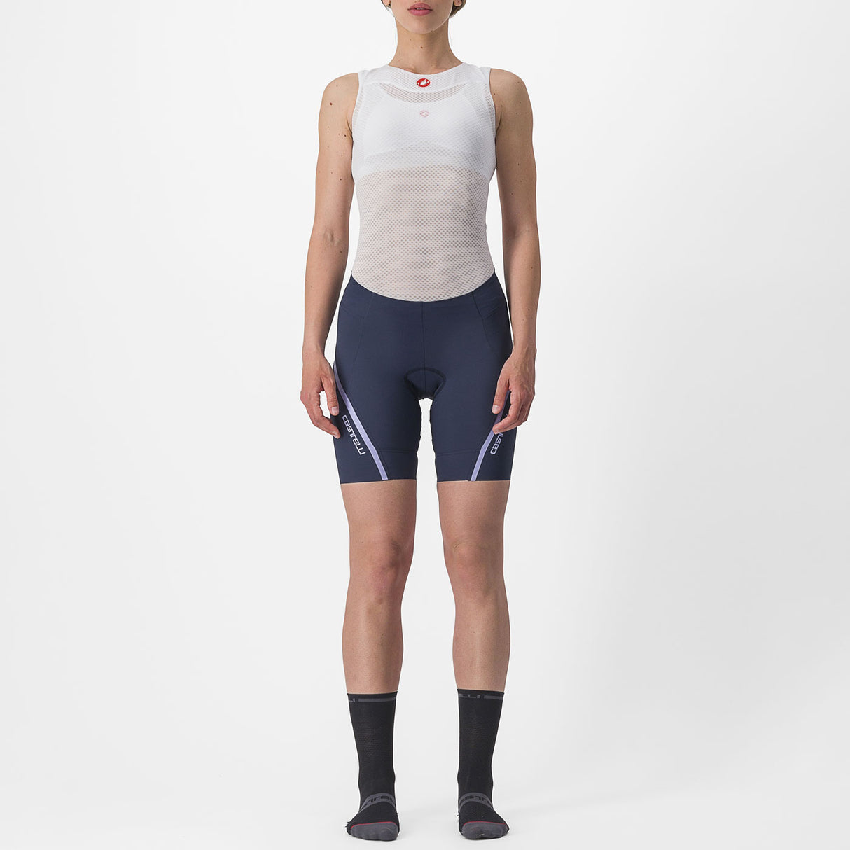 Pantaloncini donna Castelli Velocissima 3 - Blu scuro - I
