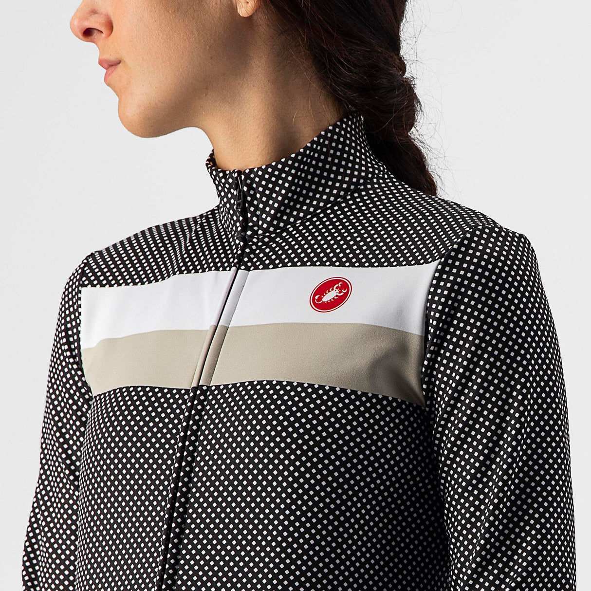 Maglia maniche lunghe donna Castelli Volare - Nero - H