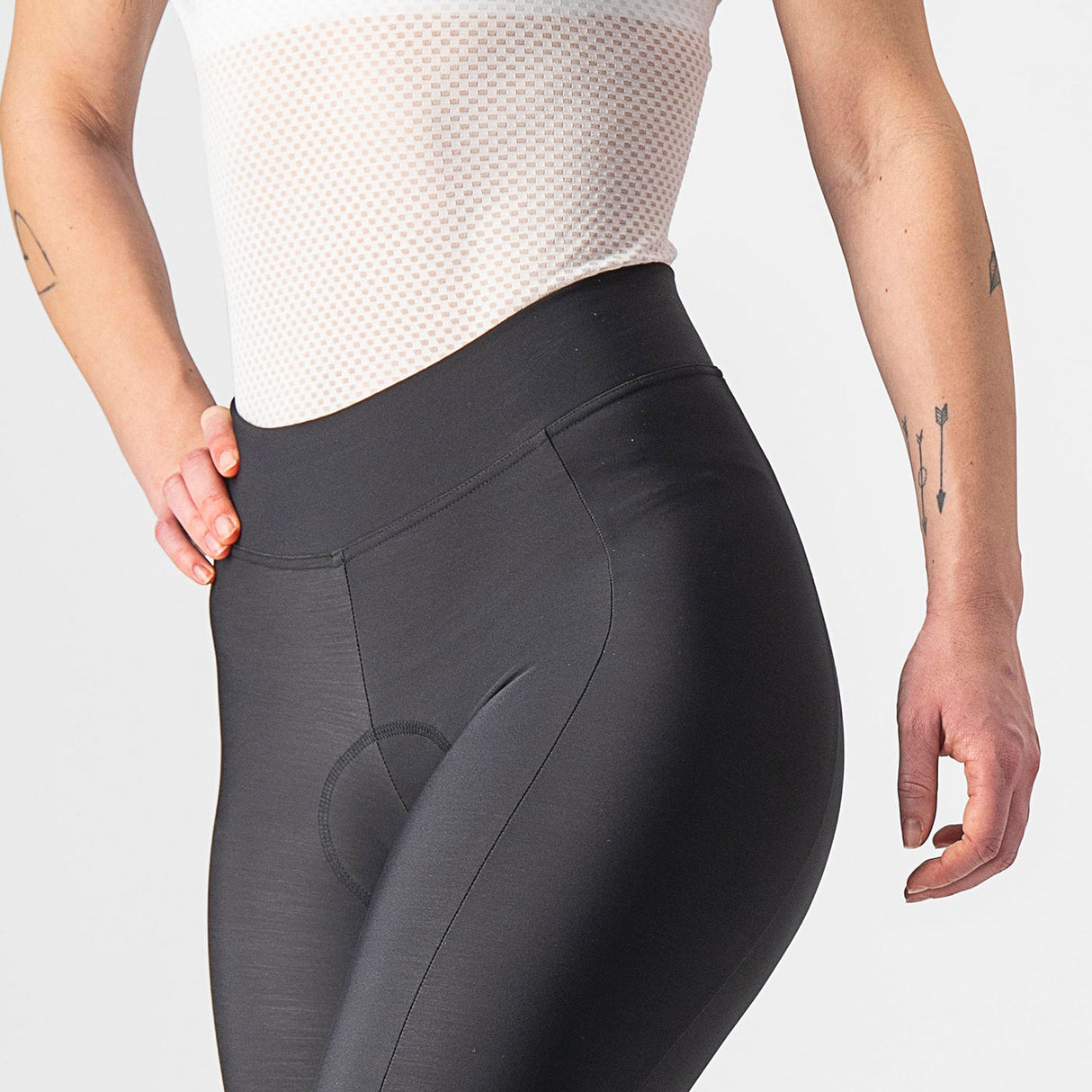 Calzamaglia senza bretelle donna Castelli Velocissima DT - Nero reflex - C