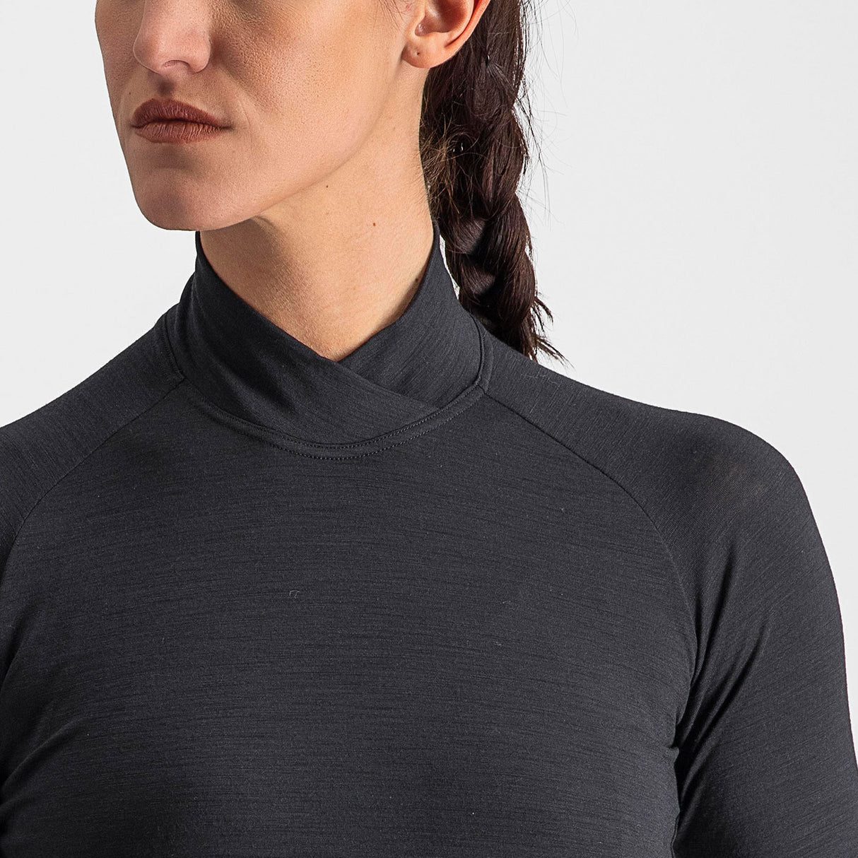 Maglia intima maniche lunghe donna Castelli Bandito Wool - Nero - E