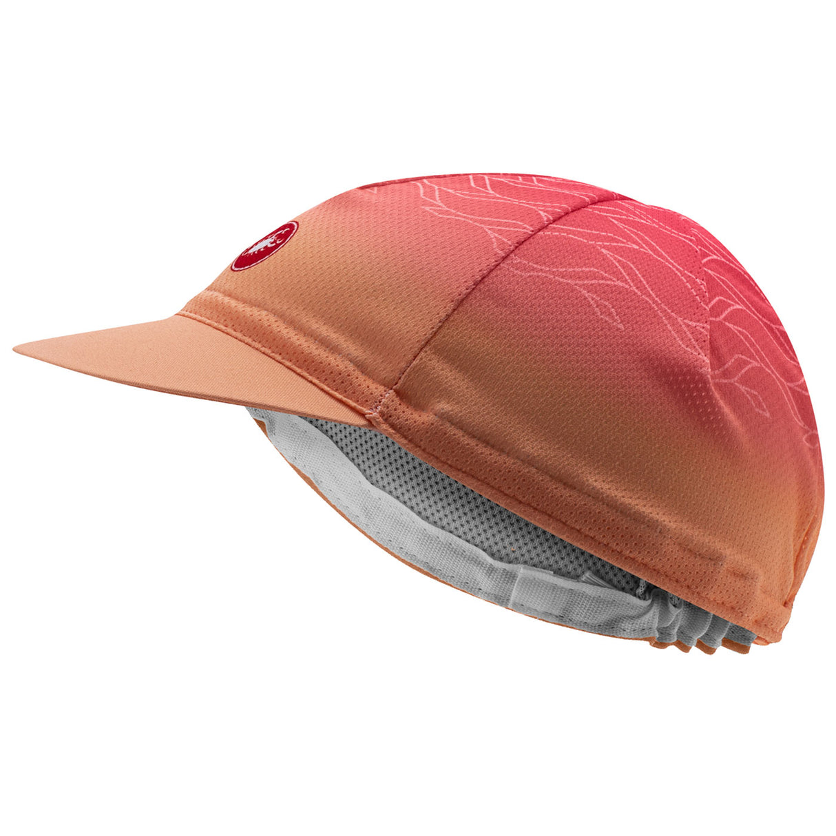 Cappellino donna Castelli Climber's 2 - Rosa arancio - L