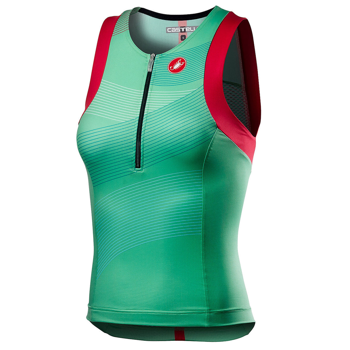 Top Castelli donna Free Tri Singlet - Verde