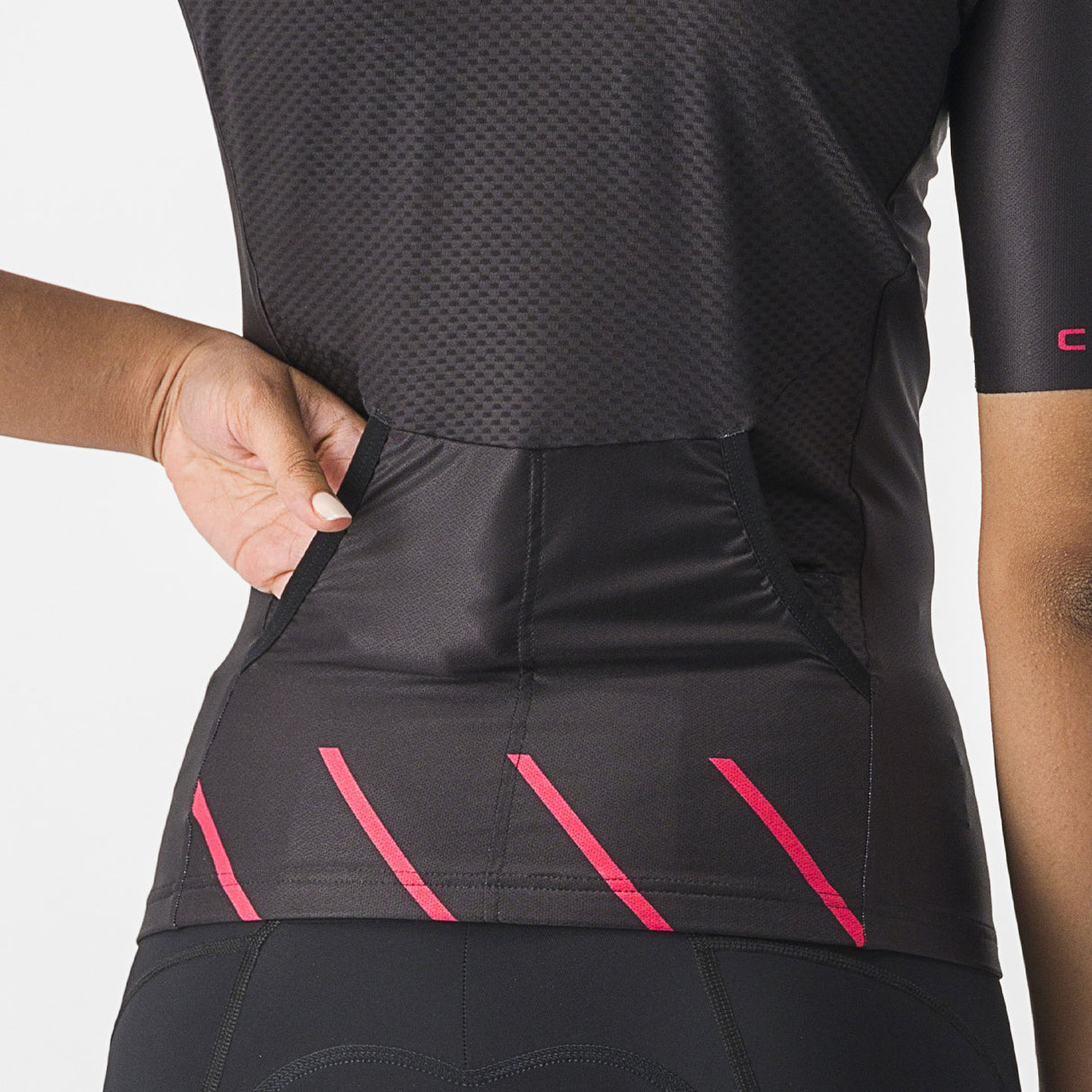 Maglia donna Castelli Free Speed 2 Race - Nero rosa - H