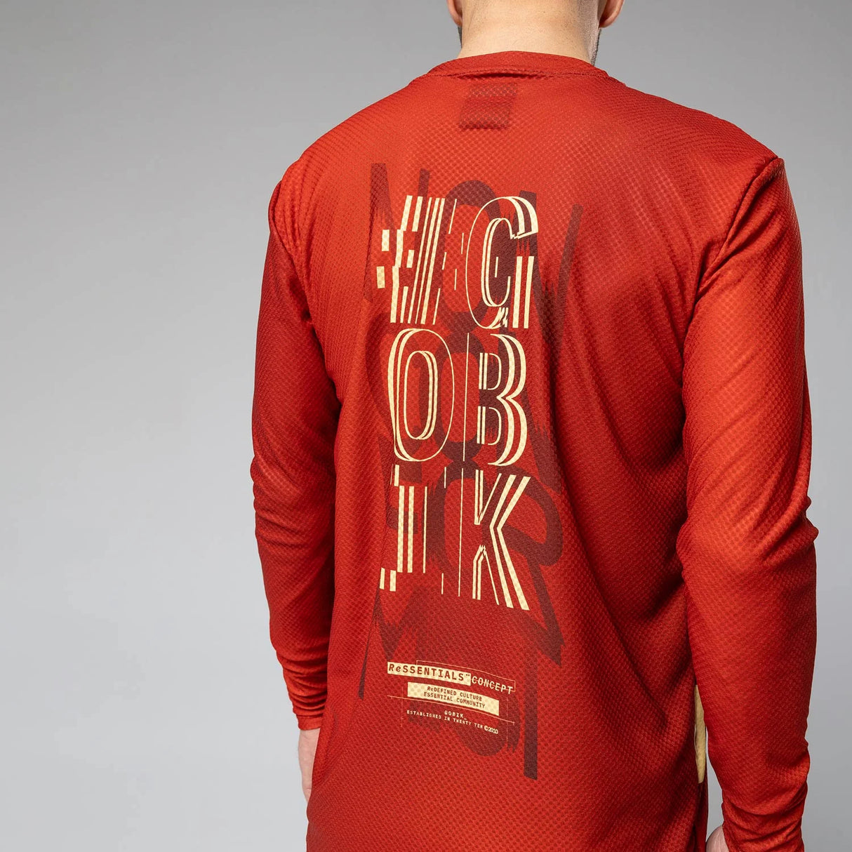 Maglia maniche lunghe Gobik Terrain Rooibos - Rosso - C