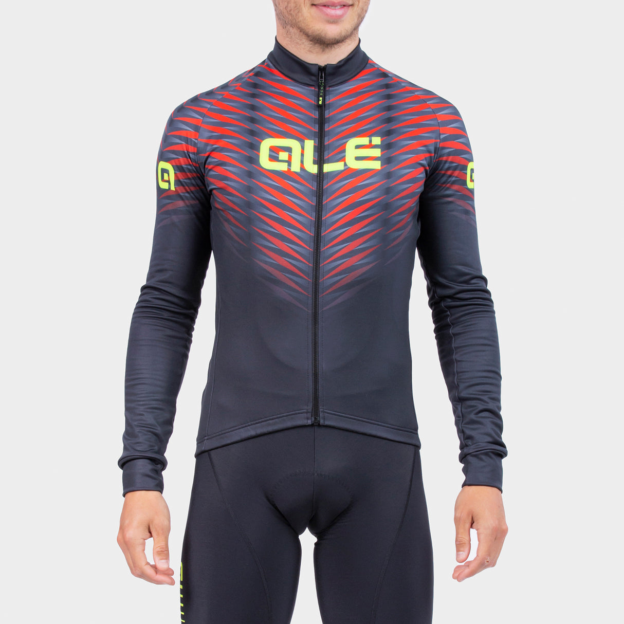 Maglia maniche lunghe Ale Solid Thorn - Nero rosso - C