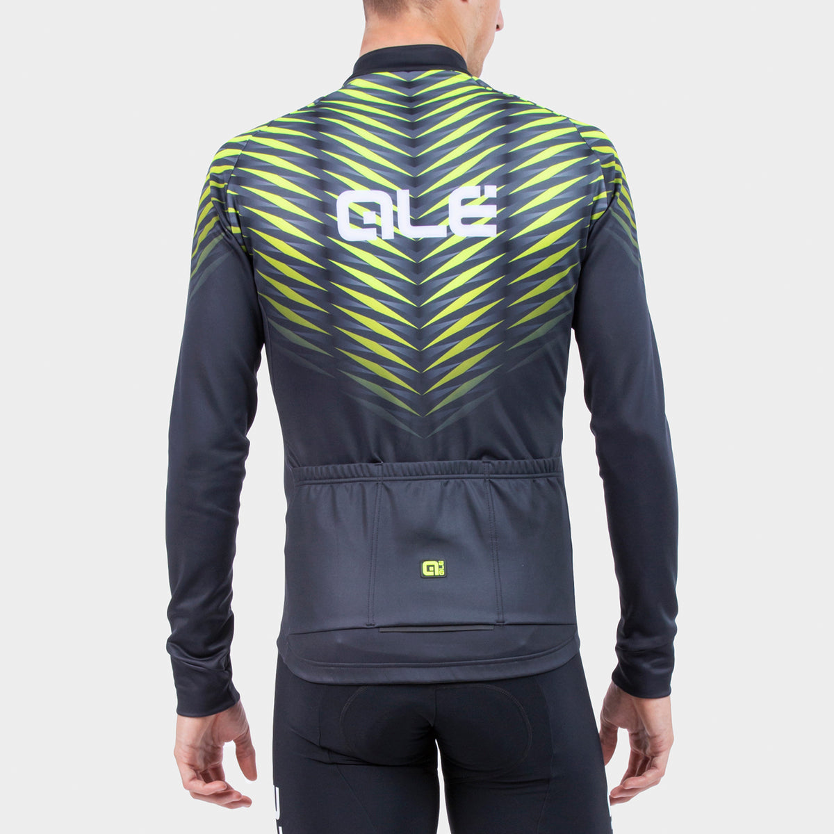 Maglia maniche lunghe Ale Solid Thorn - Nero giallo - C
