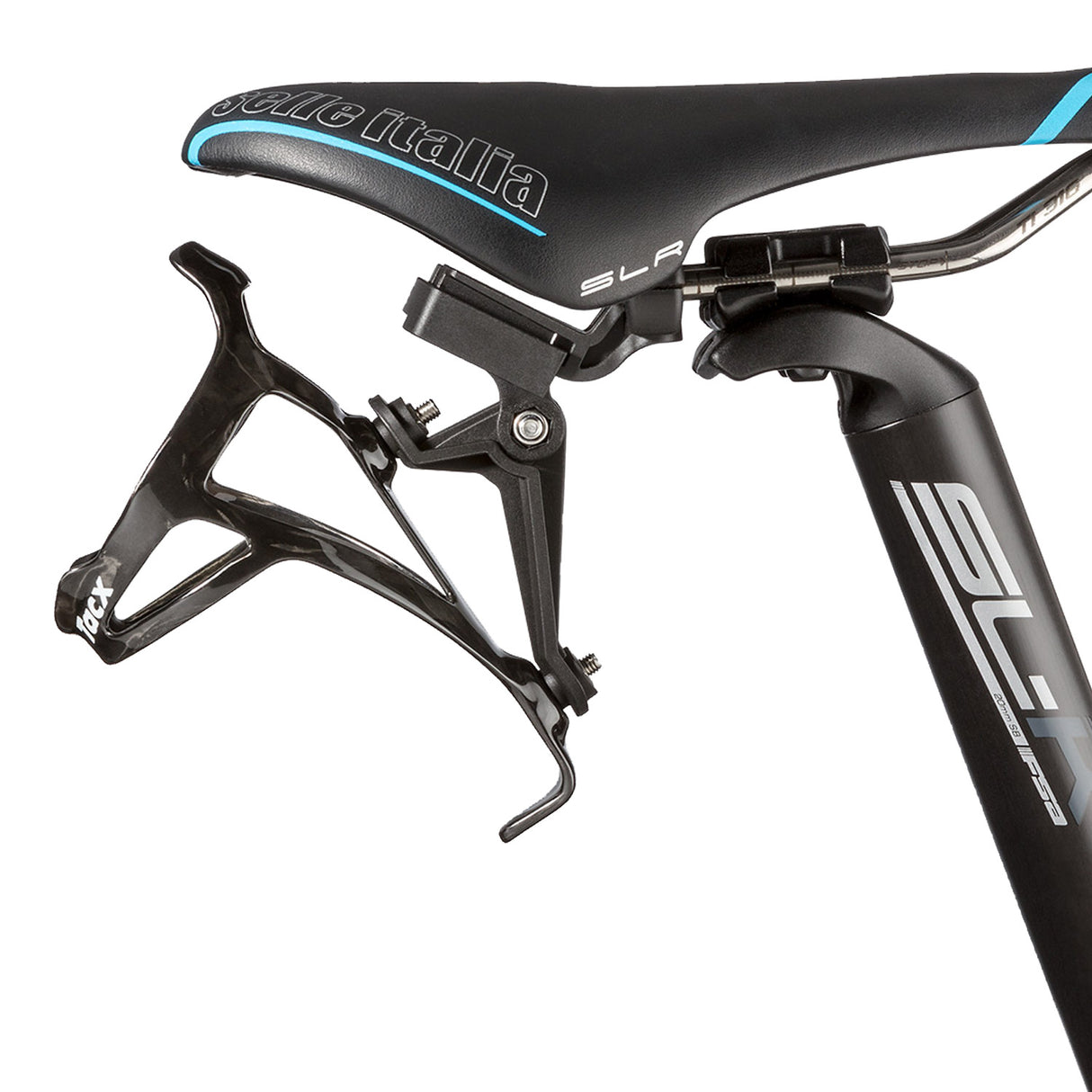 Fissaggio Carbon Portaborraccia per sella Tacx - Nero