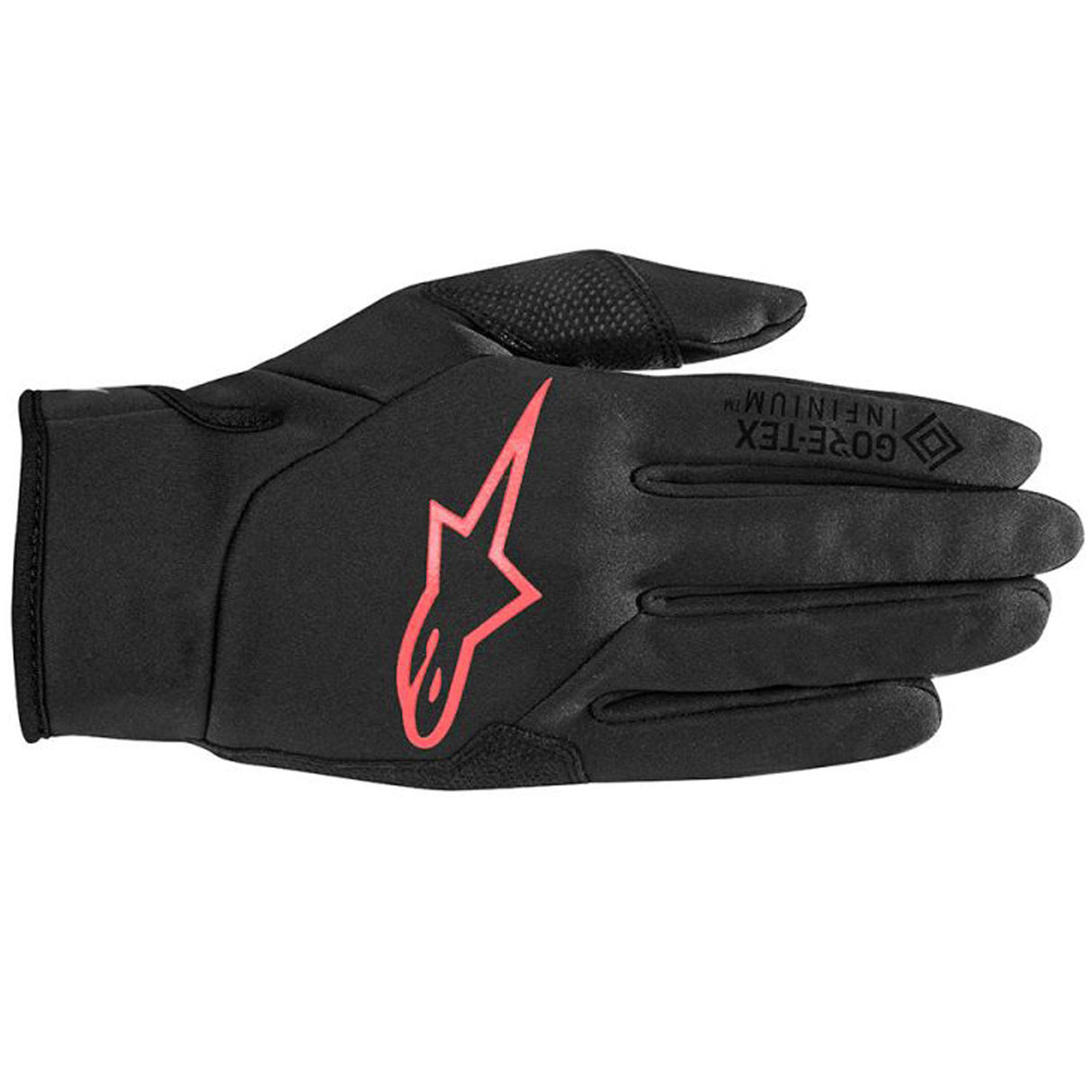 Guanti Alpinestars Cascade Gore Windstopper - Nero rosso