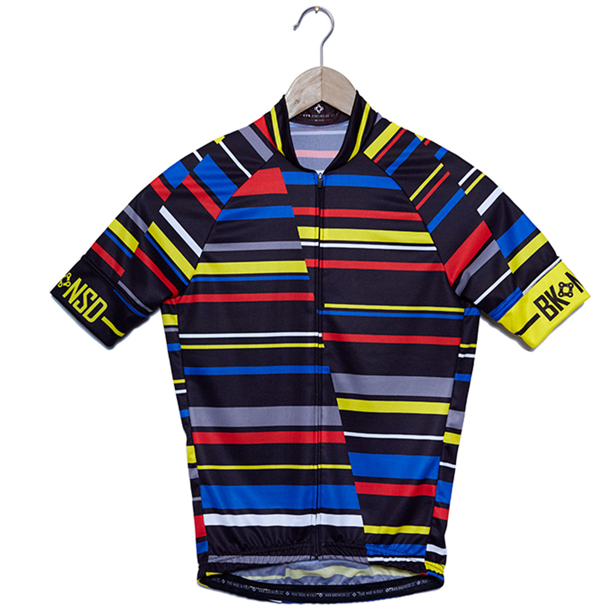 Maglia Bike Inside Crazy Linee - Nero
