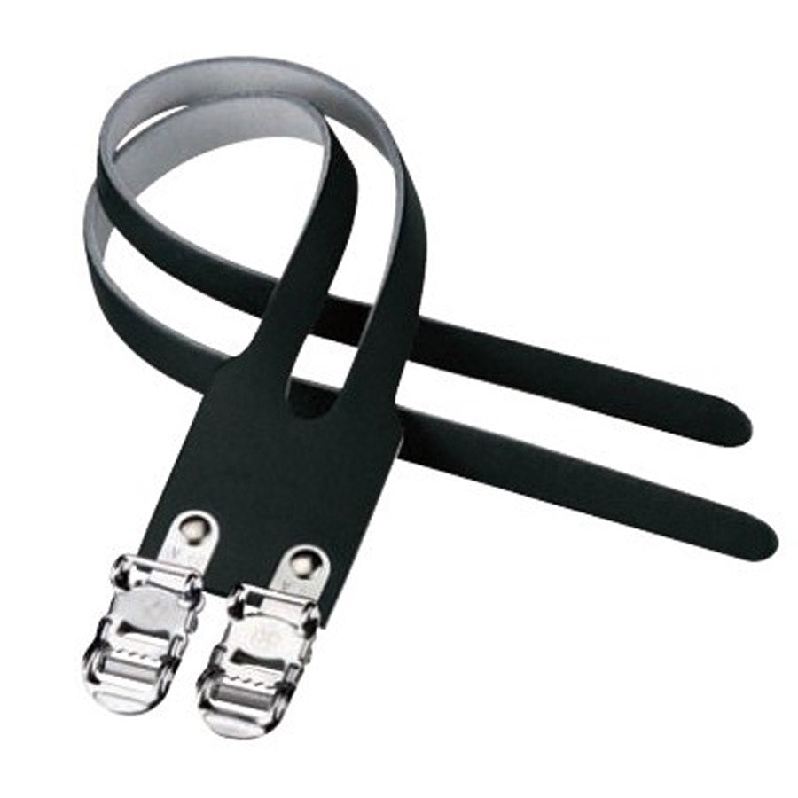 Cinghie per pedali doppie Brn Leather - Nero