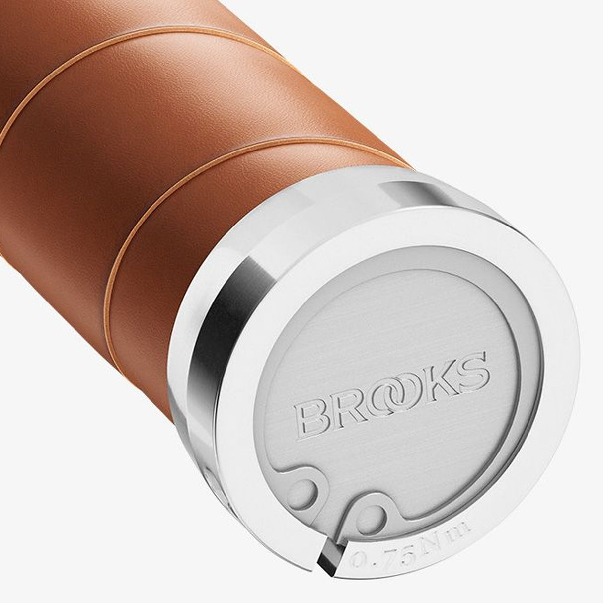 Manopole Brooks Slender Leather 130mm - Marrone chiaro - E