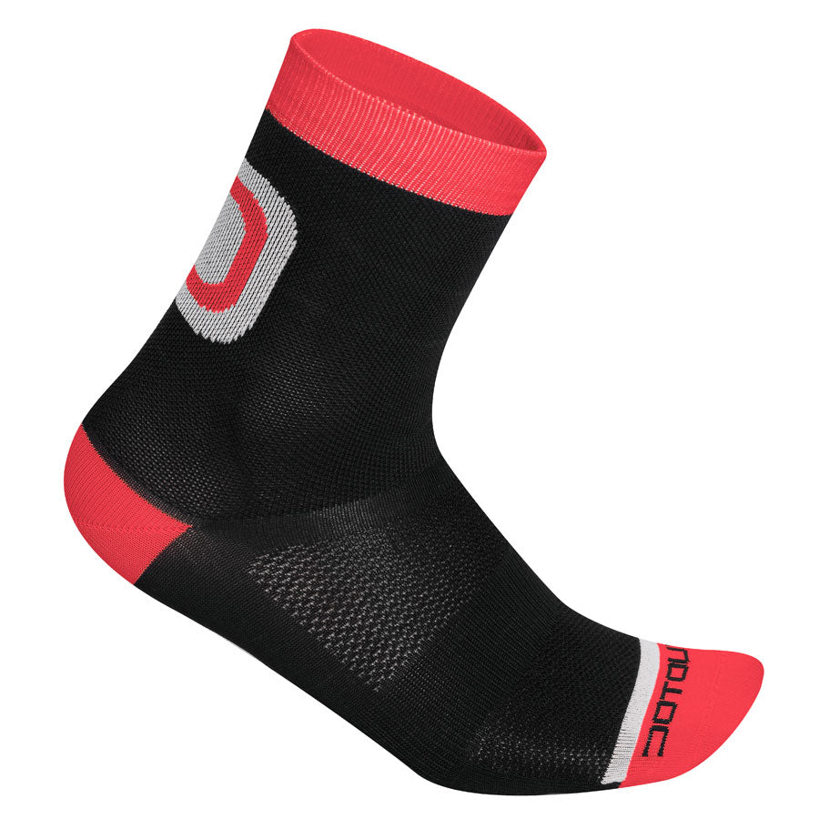 Calze DotOut Logo 13 - Nero Rosso